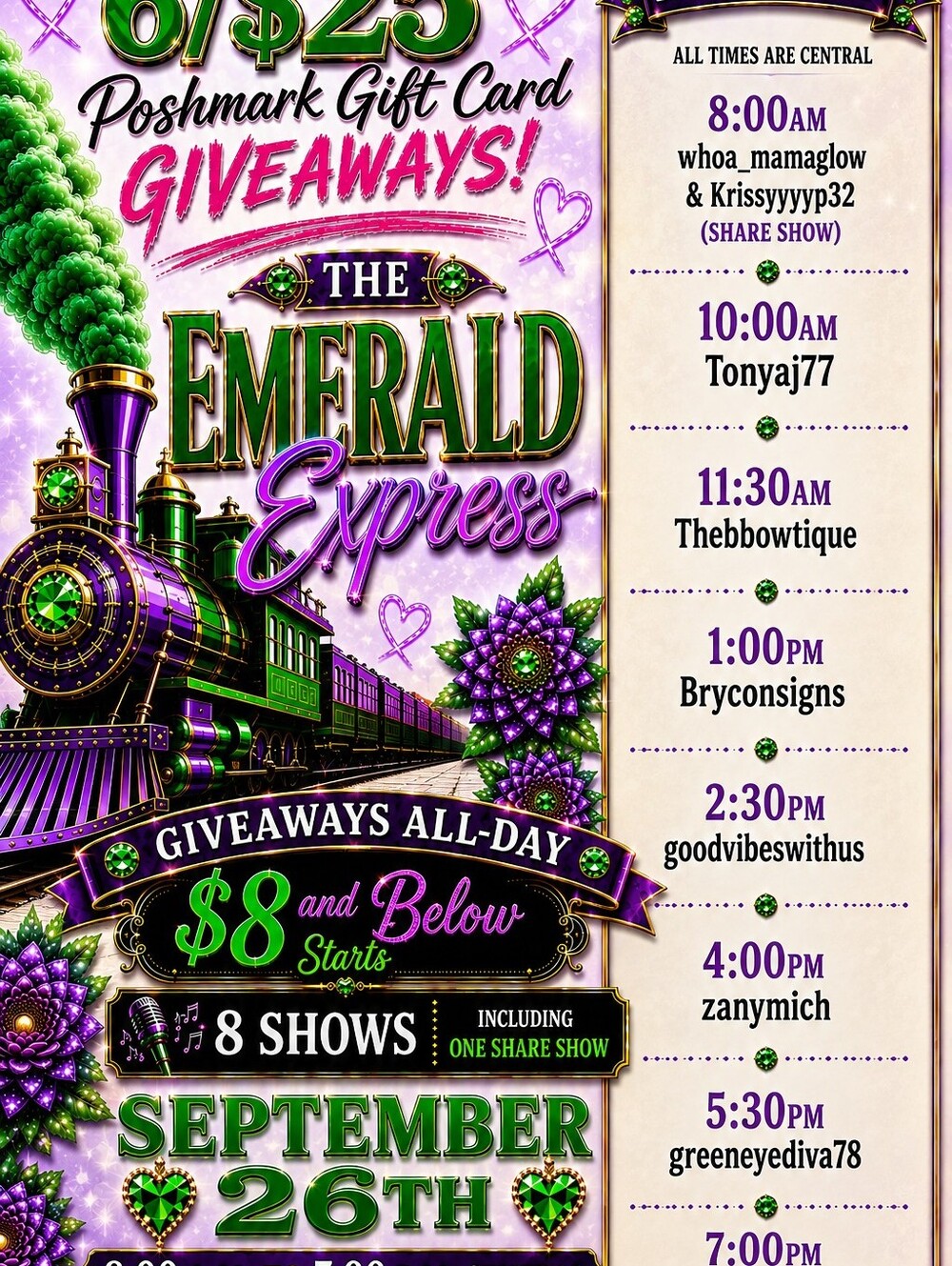 🚨Greeneyediva78🚨9/26💚🚂The Emerald Expres💚🚂 - Picture 5 of 13
